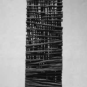 HOME AGAIN, quercia, patinato, A 117 x 38 cm, 2015