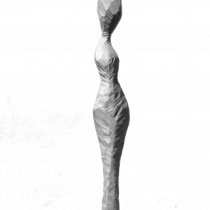 DONNA A SOGGIORNO A LATO, Robinia, H 100 cm, 2014